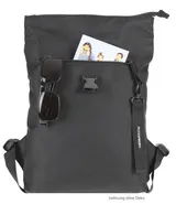 Rucksack klein Damen Handtaschenrucksack Damenrucksack Mila 4293 Schwarz + Etui – Bild 9