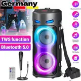 2000W Bluetooth Lautsprecher LED Subwoofer Boombox Musikbox Party mit Mikrofon – Bild 15
