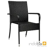 2x Stuhl Gartenstuhl Polyrattan Gartensessel Terrasse Balkonstuhl Stapelstuhl – Bild 5