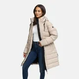 Marikoo Damen Herbst Winter Steppmantel Parka Jacke lang warm gefüttert N075 – Bild 1