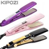 KIPOZI Glätteisen Professionelle 45mm Breite Nano Titanplatten Haarglätter LCD – Bild 13