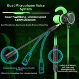 Komfortables In Ear Gaming Headset für typ C 3,5 mm Dual Mikrofon mit – Bild 3