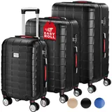 monzana® Hartschalenkoffer-Set Exopack 3-tlg Champagner ABS – Bild 10