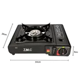 ZMC Campingkocher 1-Flammig Outdoor Camping Gas Kocher Herd + 8x Gaskartuschen – Bild 12