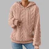 Damen Kapuzenpullover Winter Sweatshirt Freizeit Baggy Jumper Oberteile Tops – Bild 9