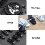 100pcs Ohrhörer Schnur Clip Kopfhörer Clip Kopfhörer Klemmen Verschluss – Bild 11