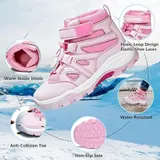 Kinder Winterschuhe Wasserdicht,Warm Mid Schneestiefel für Jungen&Mädchen 31-37 – Bild 2