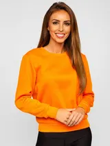 Sweatshirt Langarmshirt Pullover Pulli Unifarben Classic Sport Damen BOLF Basic – Bild 1