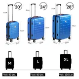 Reisekoffer Hartschalenkoffer Koffer Trolley M L XL mit 4 Rollen Schloss Case – Bild 3