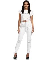 Tazzio Jeans Damen High Waist Skinny Fit Jeanshose Stretch Denim Hose – Bild 2
