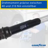 GOODYEAR Radwechsel-Set 6 tlg. Drehmomentschlüssel Umschaltknarre Steckschlüssel – Bild 8