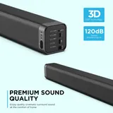 Thramono Stereo Soundbar, 80 W, Verbindung über Bluetooth, USB, TV Soundsystem – Bild 3