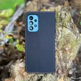 Textil Hülle für iPhone Samsung Klapp Tasche Book Cover Schutzhülle Jeans Optik – Bild 6