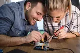 Elektro Werkzeug Set Schraubenzieher Lötkolben Multimeter Zangen Elektronikset – Bild 3