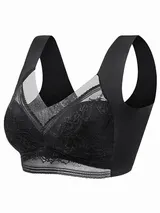 [6 Farben] Damen Spitzen BH mit Schale ohne Bügel Bustier Komfort Push Up Sexy ♥ – Bild 11