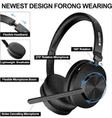 Kabelloses Headset mit Mikrofon Bluetooth On-Ear Kopfhörer Noise Cancelling  – Bild 4