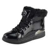Damen Stiefeletten Winter Sneaker High Warm Gefütterte Freizeit Schuhe Boots  – Bild 1