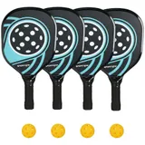 Pickleball Paddles Schläger Set Pickleball Paddles Set mit 4 Schlägern, 4 Bällen – Bild 1