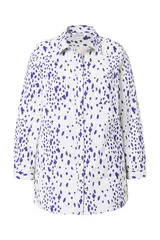 Studio Untold Damen große Größen Hemdbluse Boxy Shape Sprenkel Print 838263 – Bild 9