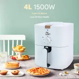 Heißluftfritteuse 4L Keine Fritteusen Airfryer Friteuse Fritteuse Weiß 1500W – Bild 4