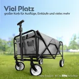 Bollerwagen Camping faltbar belastbar bis 80kg   Bollerwagen platzsparend – Bild 2