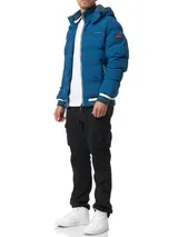 Indicode Herren Winterjacke Marlon-Jacke Steppjacke Kapuze Daunen Optik Männer – Bild 6