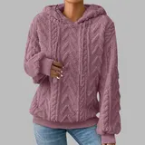 Damen Kapuzenpullover Winter Sweatshirt Freizeit Baggy Jumper Oberteile Tops – Bild 5
