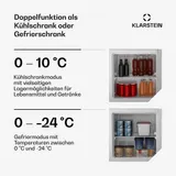Mini Kühl-/Gefrierschrank 31 L Mini Tiefkühlschrank Freistehend Kühltruhe Retro  – Bild 2