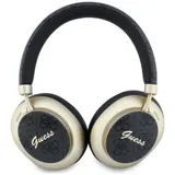 Guess Bluetooth 5.4 Wireless Headset ENC On-Ear 4G Gold Script Metal black – Bild 4