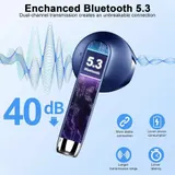 Drsaec NEU Wireless Earbuds Bluetooth 5.3 Kopfhörer mit 4 ENC Blau – Bild 7