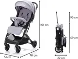 Fillikid Sport Kinder Buggy Wagen STYLER hellgrau melange Aluminium – Bild 16