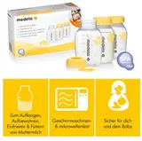 Medela Babyflaschen Flaschen-Set Muttermilchflaschen BPA-frei 150 ml 3er Pack – Bild 2