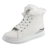 Damen Stiefeletten Winter Sneaker High Warm Gefütterte Freizeit Schuhe Boots – Bild 1