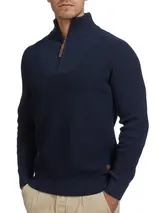 Indicode Herren Strickpullover INYassip-Pullover Herrenpulli Stehkragen Cardigan – Bild 3