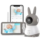 ieGeek Babyphone mit Kamera Drahtlose 2K 3MP 355° PTZ Baby 5" Monitor Temperatur – Bild 11