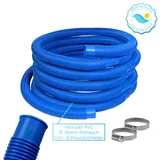 Stahlwandpool Gre GIANT Set rund 460x120cm Pool weiss Folie blau Leiter Skimmer – Bild 9