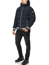 Indicode Herren Winterjacke Marlon-Jacke Steppjacke Kapuze Daunen Optik Männer – Bild 6