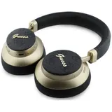 Guess Bluetooth 5.4 Wireless Headset ENC On-Ear 4G Gold Script Metal black – Bild 3