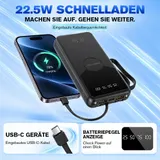 Powerbank 1000000mAh 22W USB-C Externer Batterie 4USB Ladegerät für Alle Handys – Bild 11