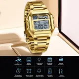 Luxus Herren Uhr Quarz Digital Leuchtziffern Datum Wasserdichte Sport Armbanduhr – Bild 8