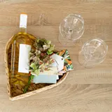 HMF Geschenkkorb leer Aufbewahrungskorb Wasserhyazinthe Flechtkorb div. Formen – Bild 2