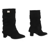 Damen Stiefel mit Reißverschluss und Reißverschluss Ital-Design 4204 in Schwarz – Bild 4