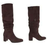 Damen Stiefel mit Reißverschluss Ital-Design 2438 in Braun – Bild 4
