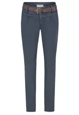 Damen Chino Hose Stoffhose Lange Skinny Hüfthose Gürtel Business Damenhose XS-XL – Bild 2