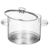 Transparenter Glastopf Mit Deckel Und Doppelgriff Hitzebeständig Für Babynahrung – Bild 1