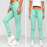Freizeithose Sporthose Laufhose Hose Trainingshose Sport Damen BOLF Unifarben – Bild 1