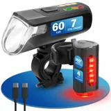 Fahrradbeleuchtung FISCHER LED Beleuchtungs-Set 60 Lux mit 360° Bodenbeleuchtung – Bild 1