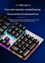 Mechanische Gaming-Tastatur PC Keyboard Kabellose Wireless Bluetooth/2,4 GHz/USB – Bild 19