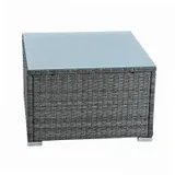 Rattan Lounge Sitzgruppe Gartenmöbel Set Sofa Couch 5-Sitzer Rattanmöbel Grau – Bild 10
