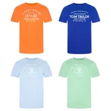 Tom Tailor Tshirt Herren Baumwolle Regular Fit 4er Pack Set Rundhals Kurzarm – Bild 8